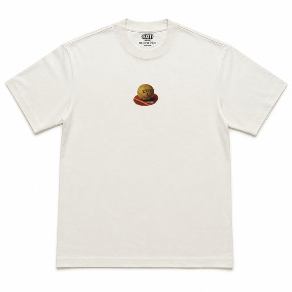 EXIT Got Balls Series Tennis Ball T-Shirt - Milk