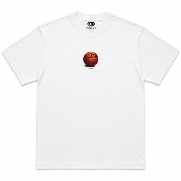 EXIT Got Balls Series Basketball T-Shirt - White