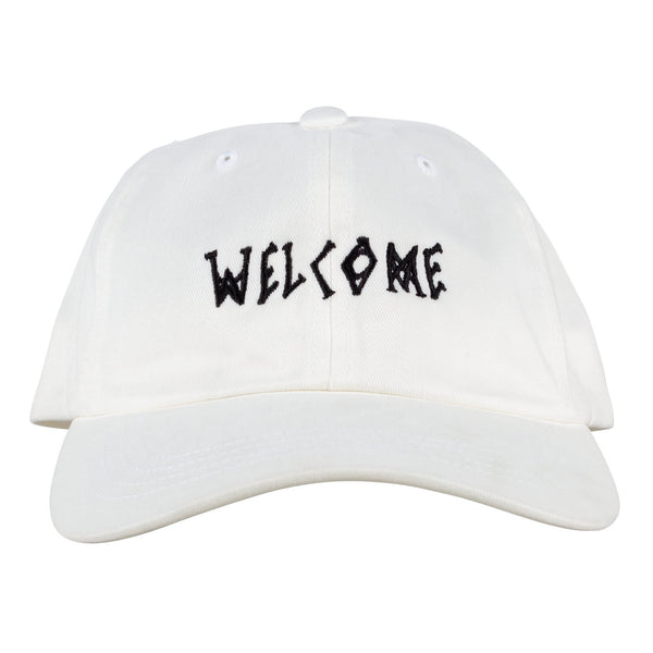 Scrawl Peached Twill Dad Hat - White/Black