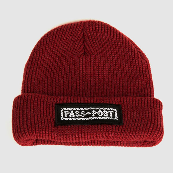 Barbs Patch Beanie - Red