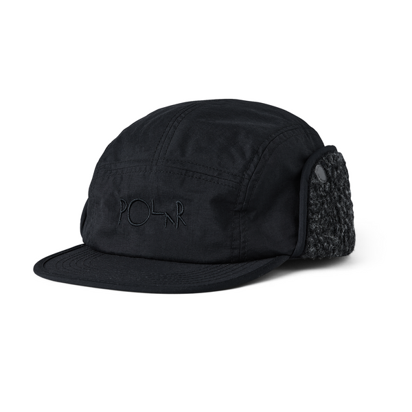 Polar Sherpa Flap Cap - Black